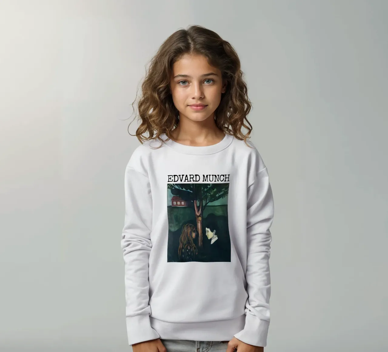 Occhio nell'occhio di Edvard Munch felpa bambino da kaitlinparkershop