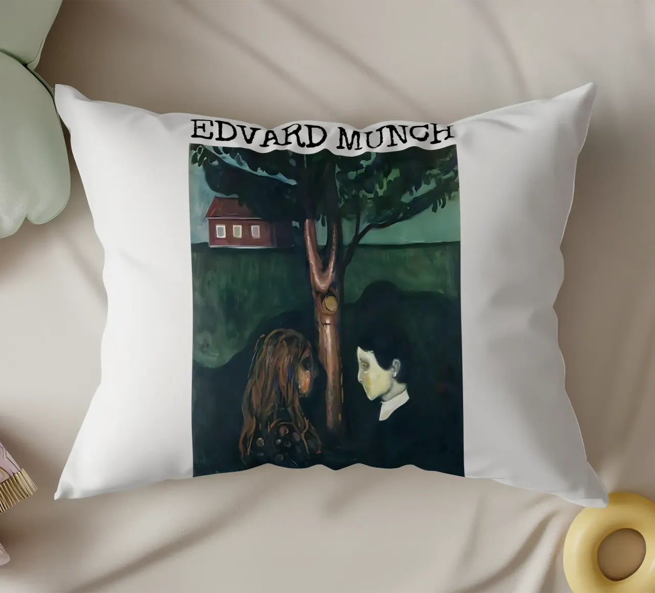 Occhio nell'occhio di Edvard Munch cuscino da kaitlinparkershop