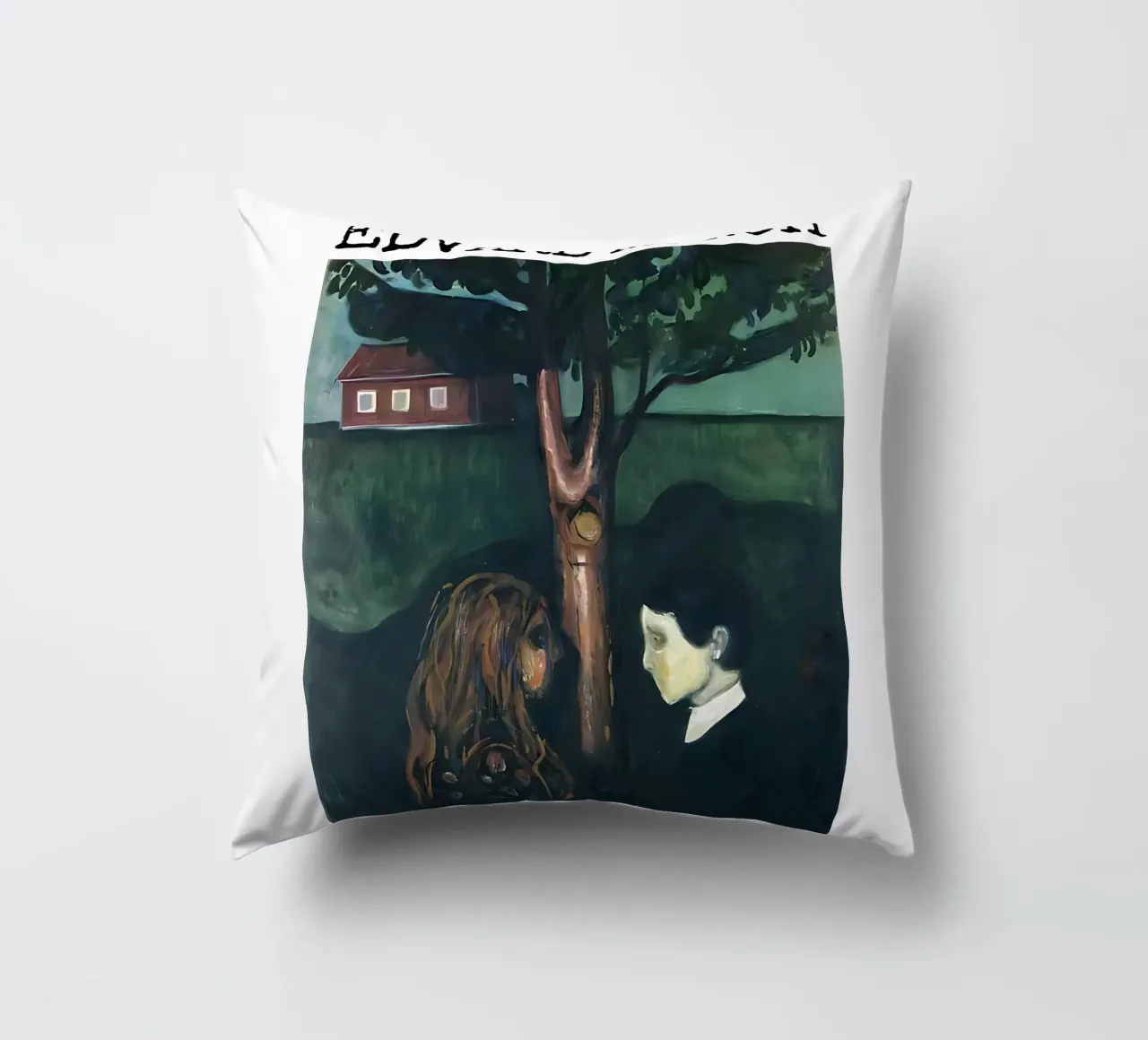 Occhio nell'occhio di Edvard Munch cuscino da kaitlinparkershop