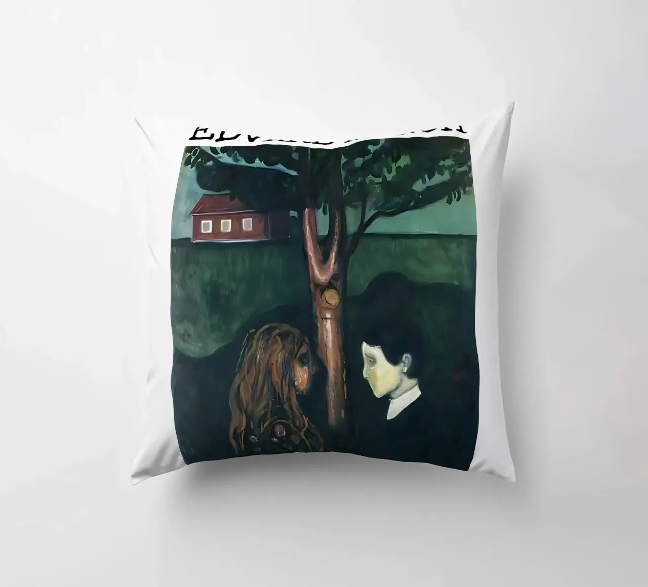 Occhio nell'occhio di Edvard Munch cuscino da kaitlinparkershop