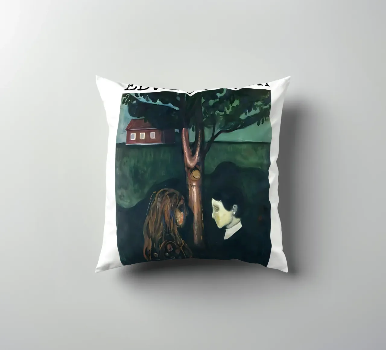 Occhio nell'occhio di Edvard Munch cuscino da kaitlinparkershop