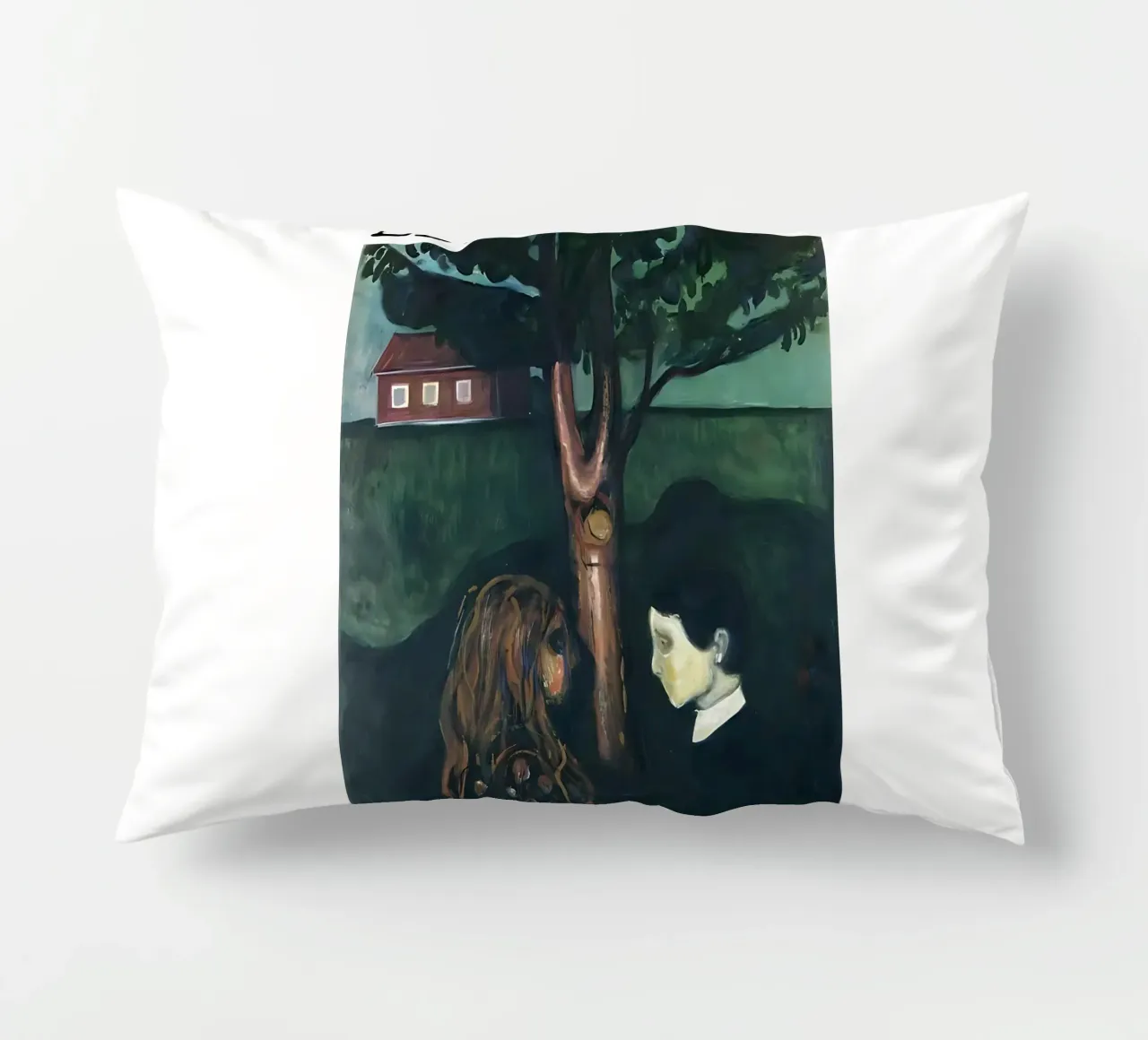 Occhio nell'occhio di Edvard Munch cuscino da kaitlinparkershop