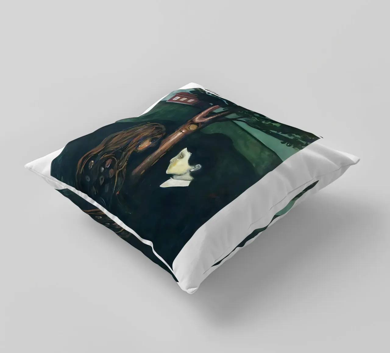 Occhio nell'occhio di Edvard Munch cuscino da kaitlinparkershop