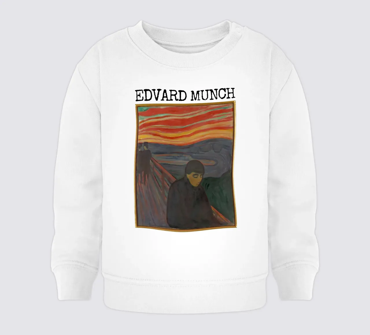 Disperazione di Edvard Munch felpa neonato da kaitlinparkershop
