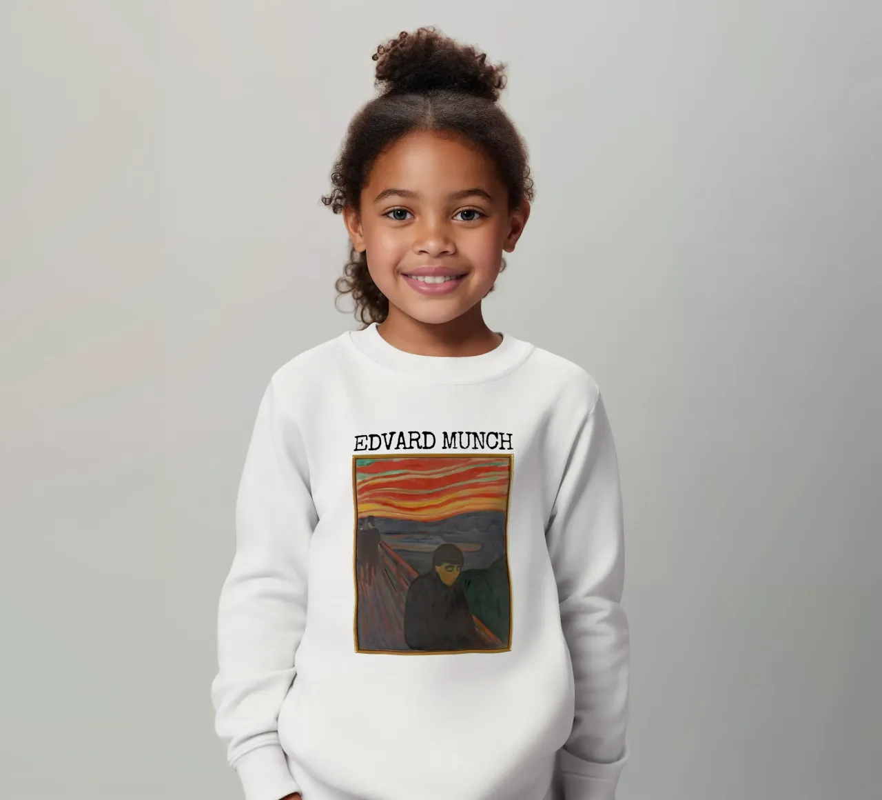 Disperazione di Edvard Munch felpa bambino da kaitlinparkershop