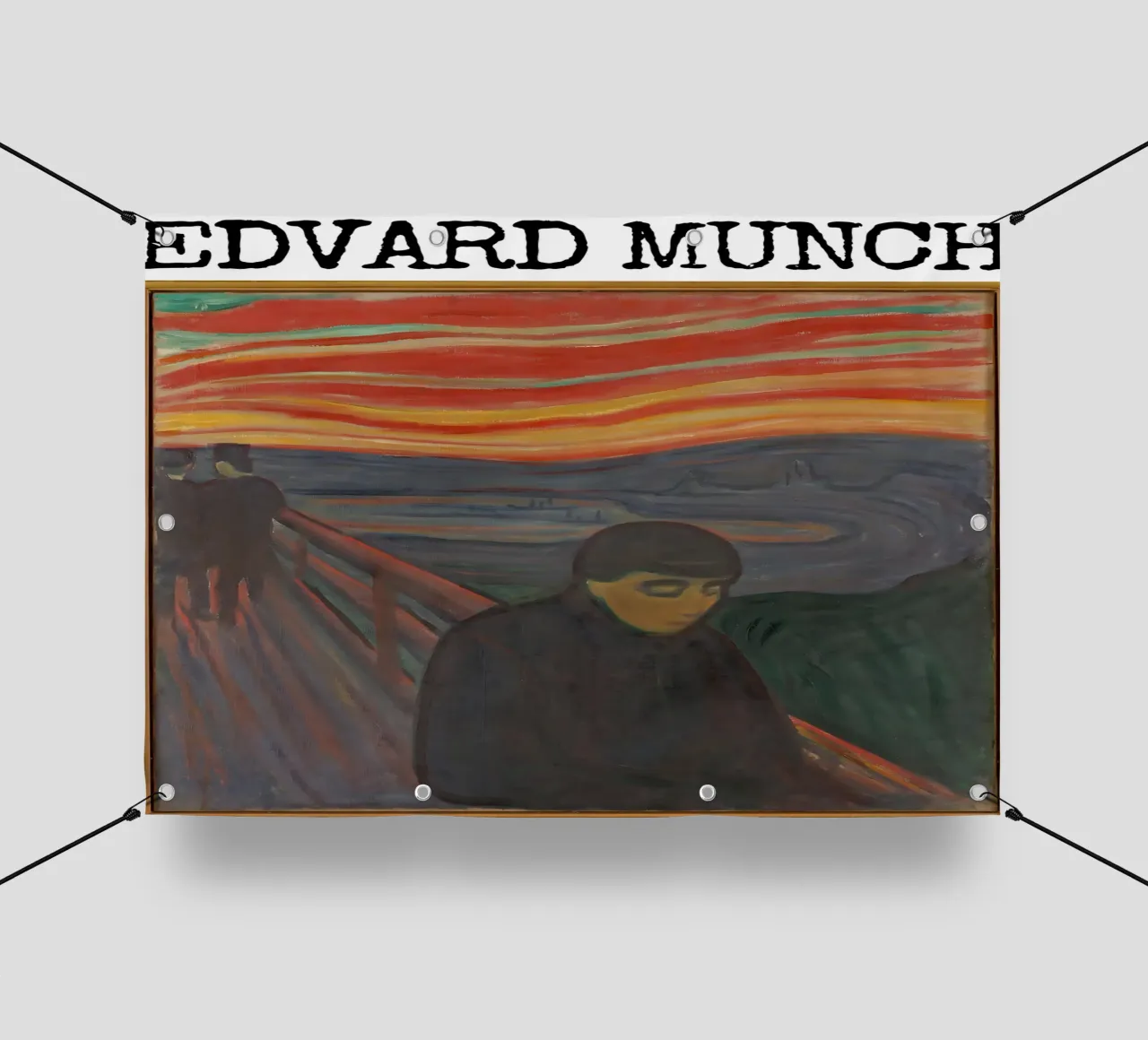 Disperazione di Edvard Munch telo in pvc da kaitlinparkershop