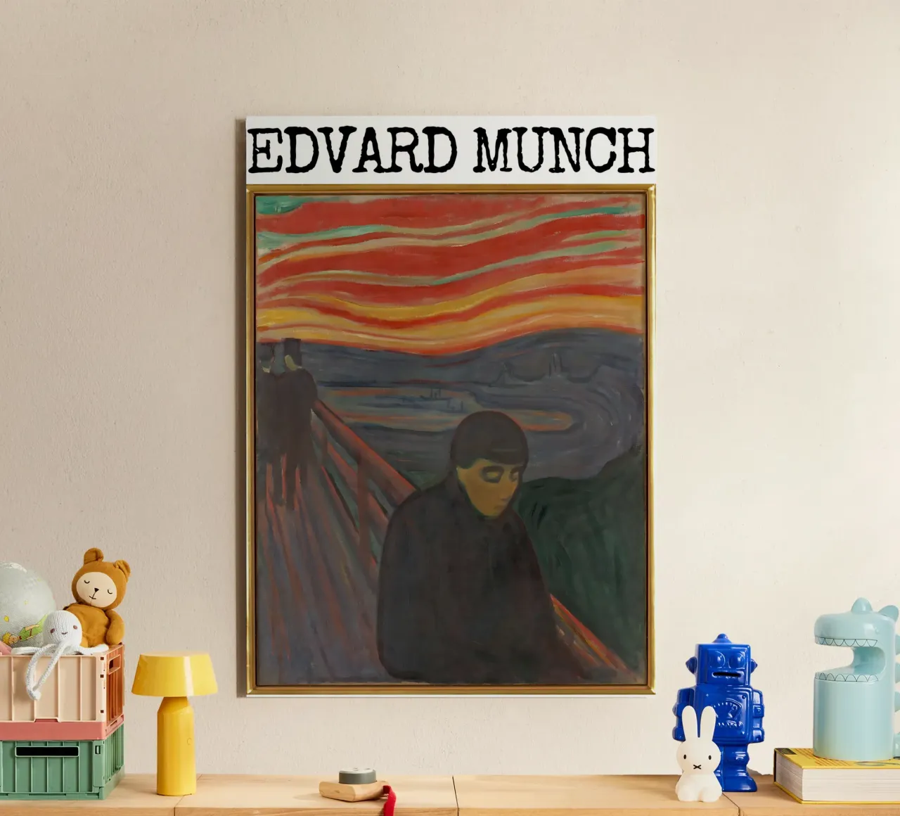 Disperazione di Edvard Munch alluminio dibond da kaitlinparkershop