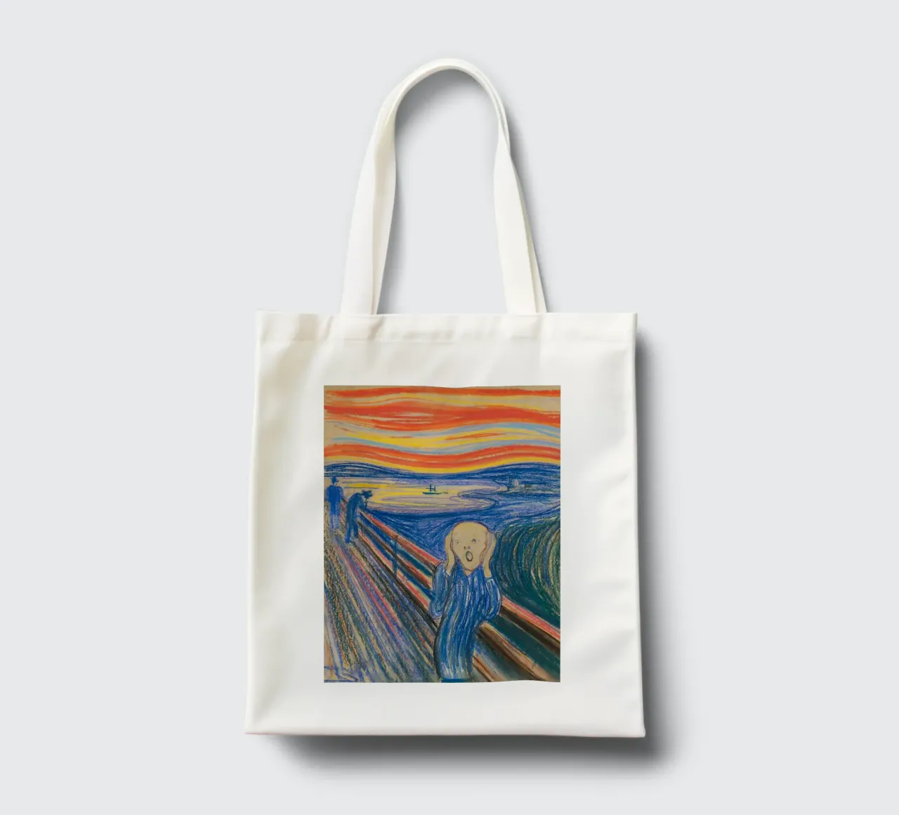 L'urlo di Edvard Munch borsa in juta da kaitlinparkershop