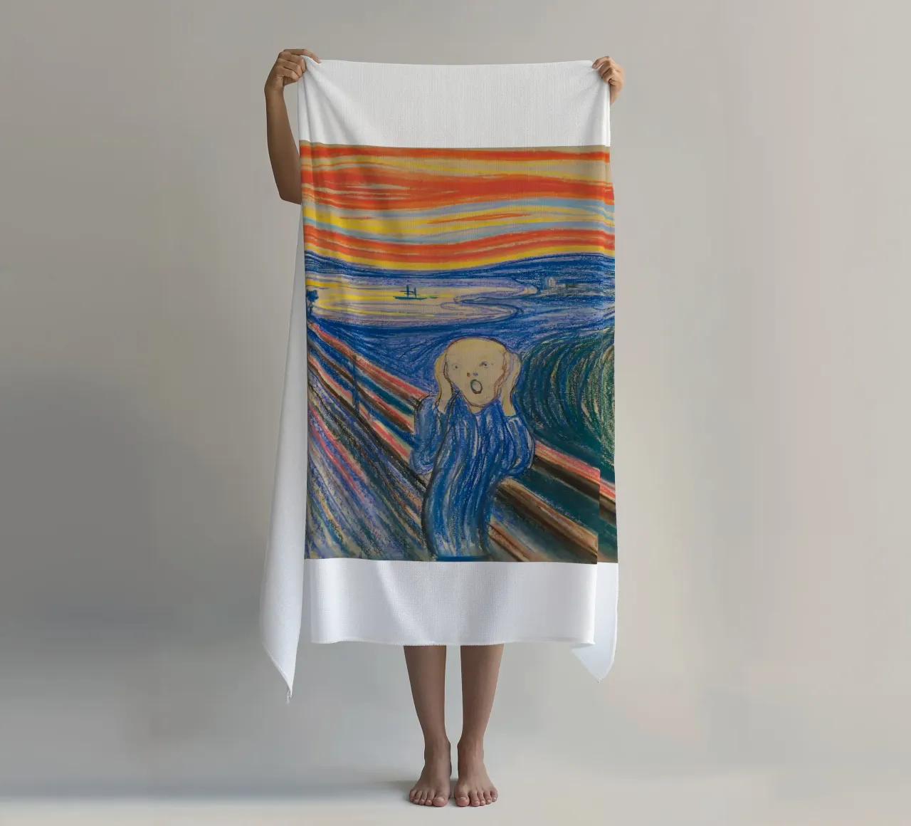 L'urlo di Edvard Munch telo mare da kaitlinparkershop
