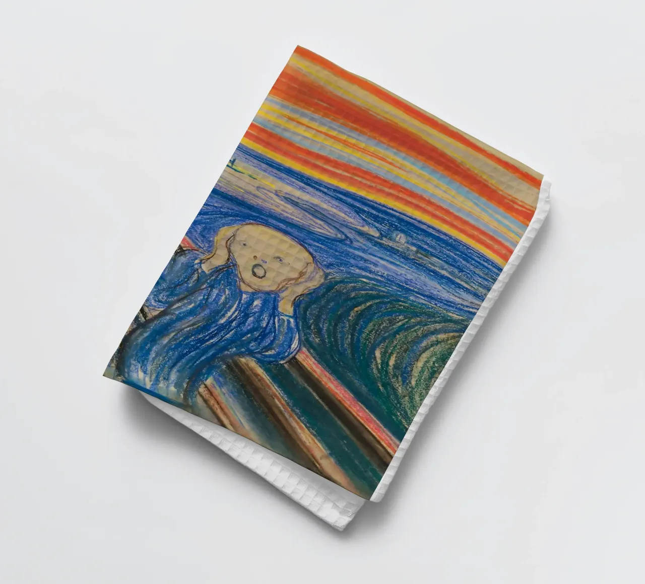 L'urlo di Edvard Munch canovaccio da cucina da kaitlinparkershop