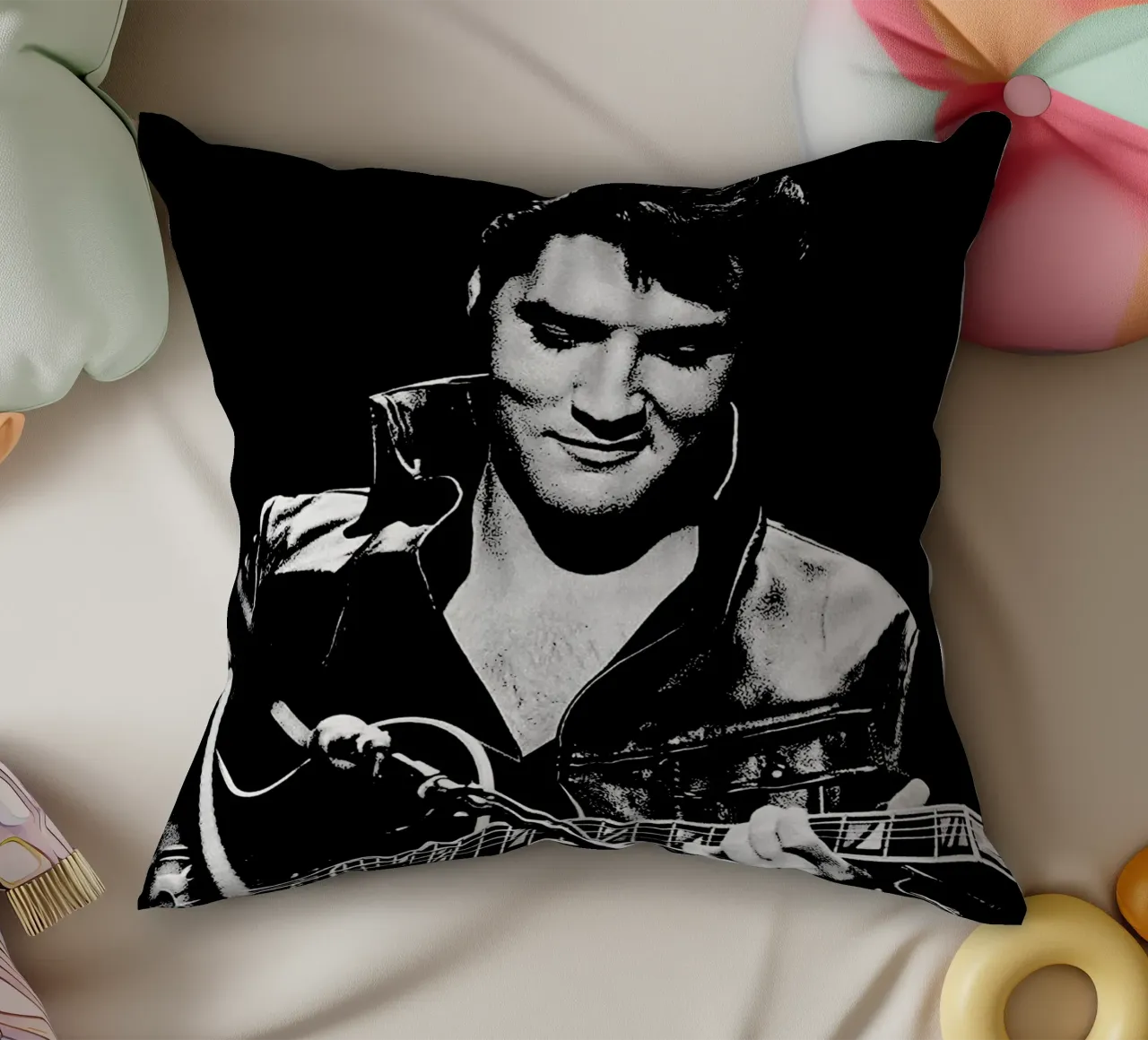 Elvis Presley di persona Arte cuscino da music soul