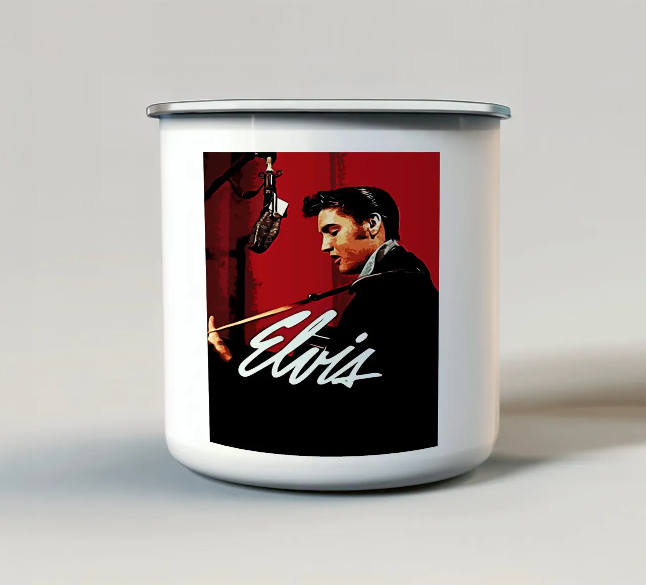Elvis Presley 2 Arte tazza in smalto da music soul
