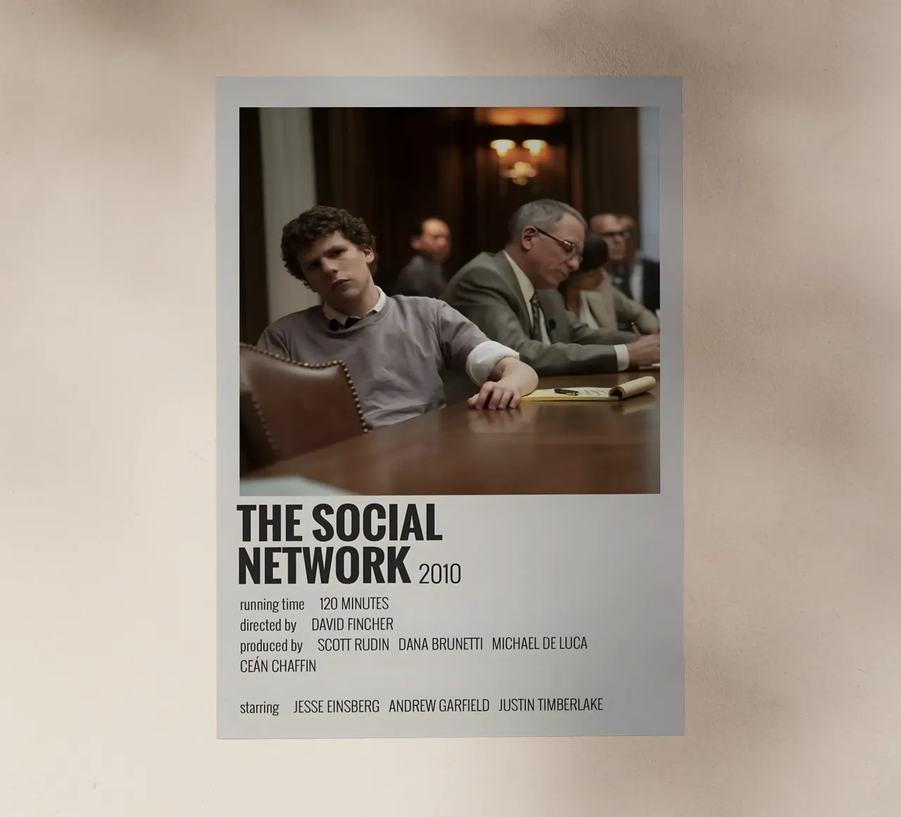 THE SOCIAL NETWORK 2010 pellicola backlit da MVFminimalist