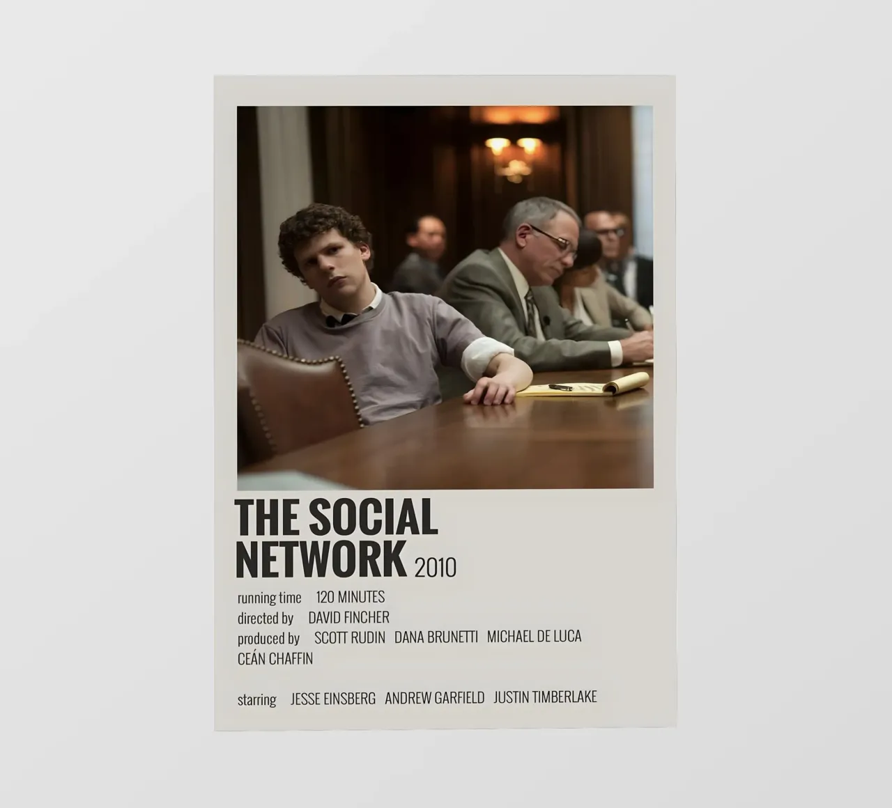 THE SOCIAL NETWORK 2010 pellicola backlit da MVFminimalist