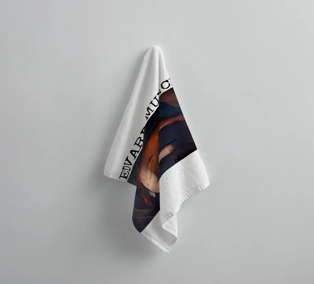 Vampire (The Vampire) by Edvard Munch towel by kaitlinparkershop