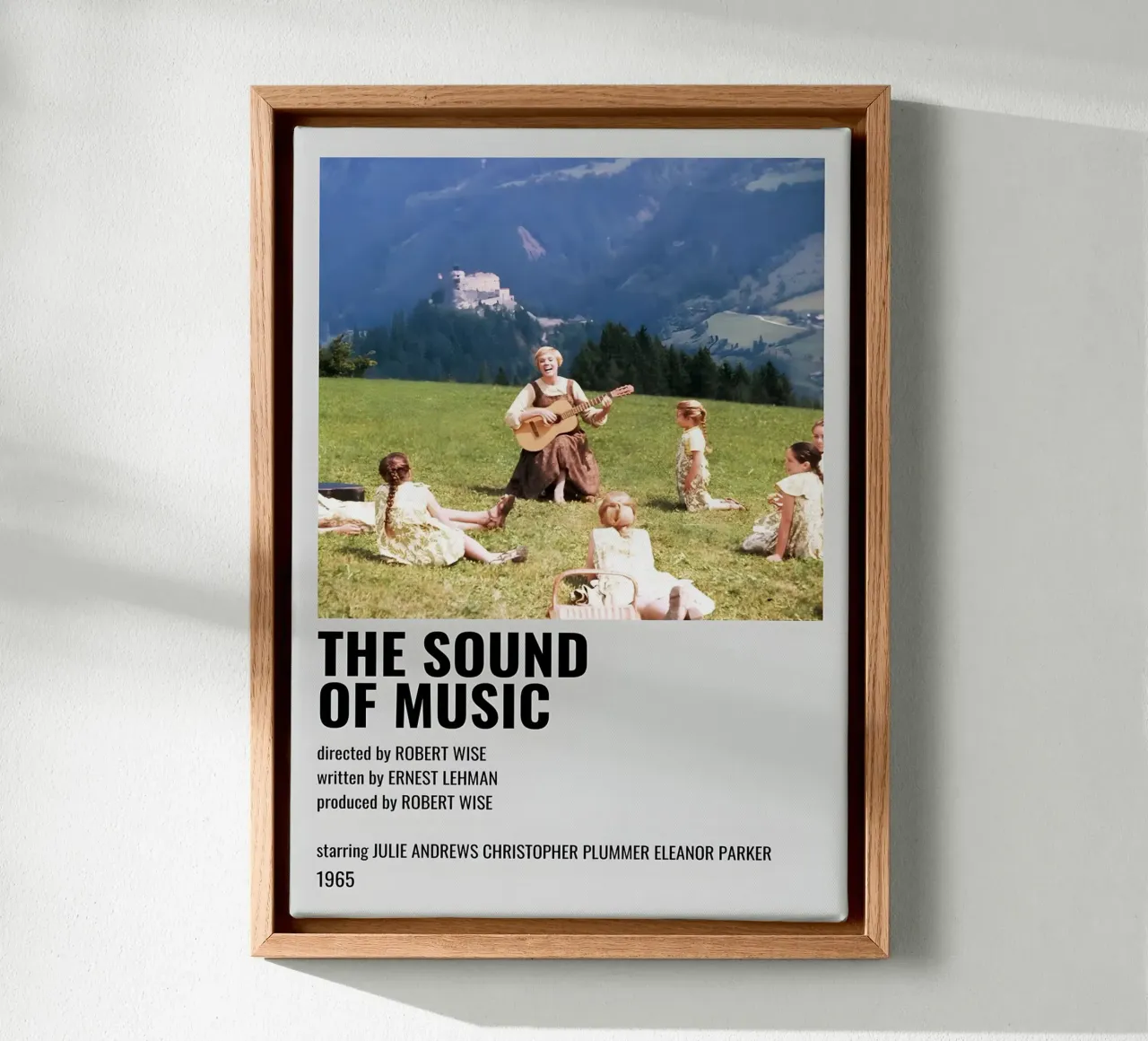 THE SOUND OF MUSIC canvas met Baklijst van MVFminimalist