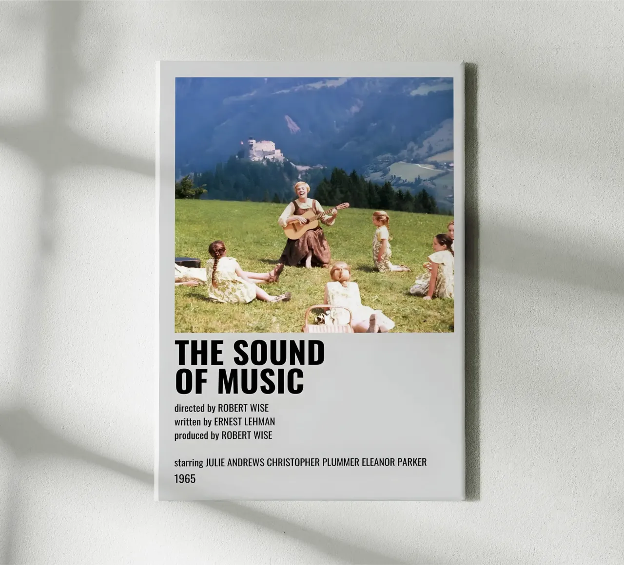 THE SOUND OF MUSIC canvas met Baklijst van MVFminimalist