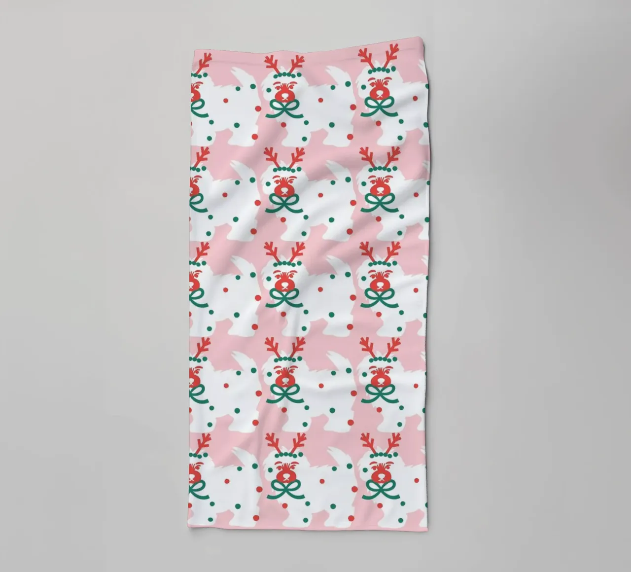 Merry Woofmas badhanddoek van Mariery Young