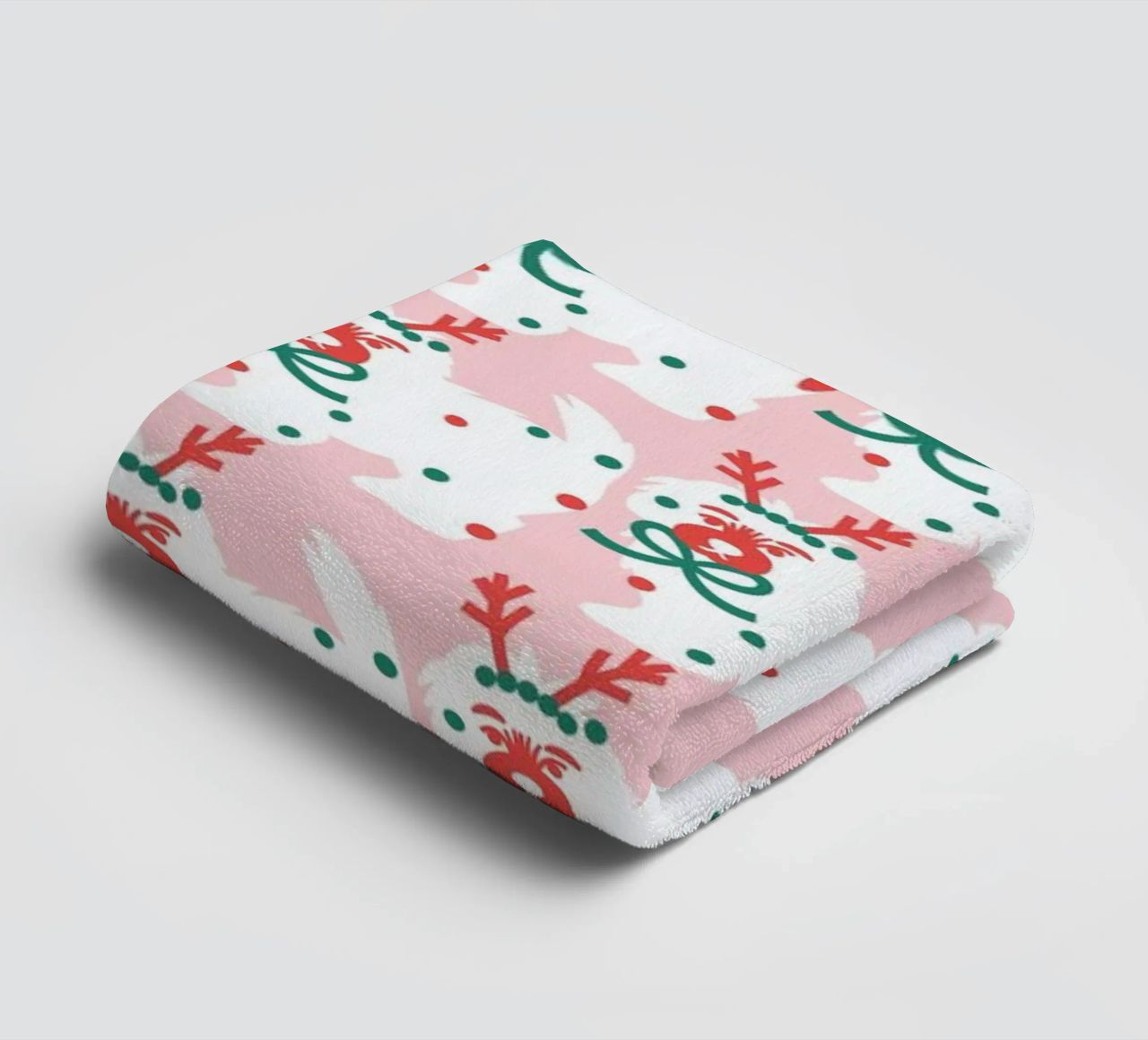 Merry Woofmas towel by Mariery Young