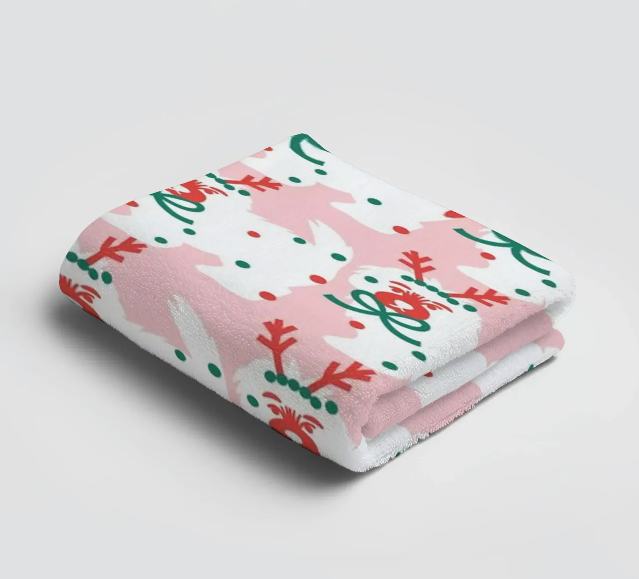 Merry Woofmas badhanddoek van Mariery Young