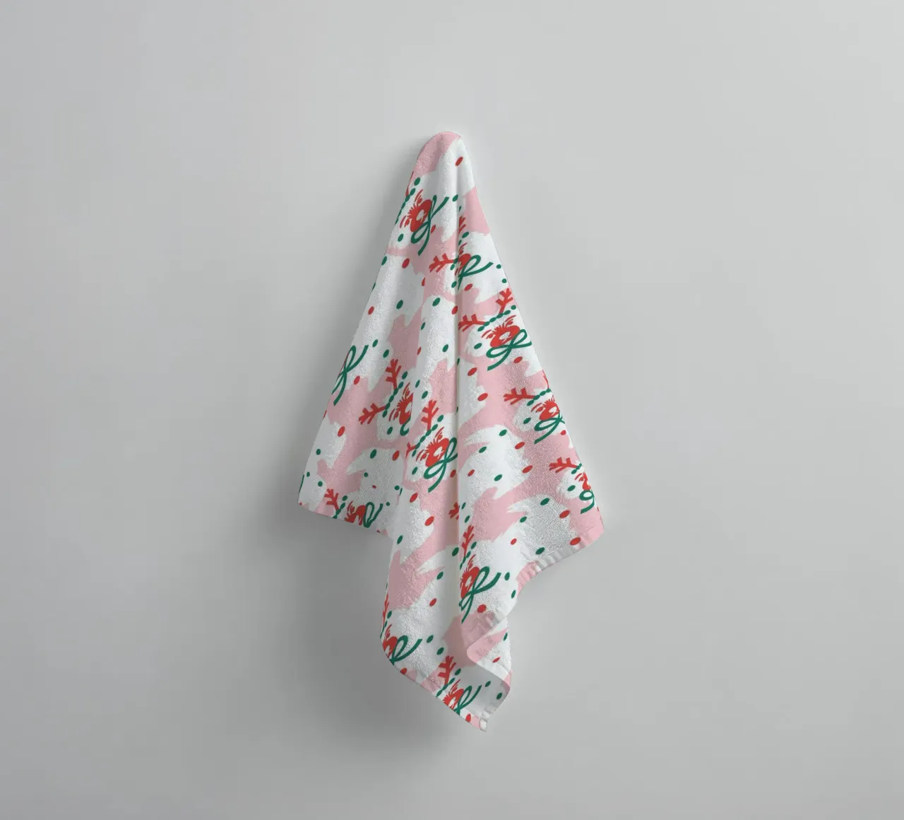 Merry Woofmas badhanddoek van Mariery Young