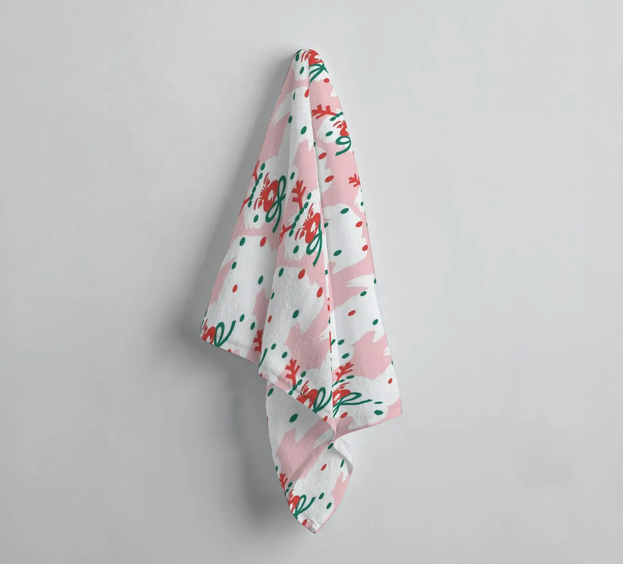 Merry Woofmas badhanddoek van Mariery Young