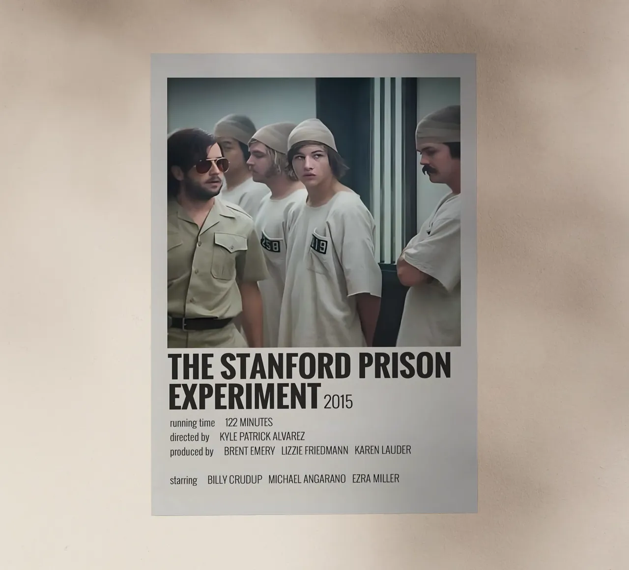 THE STANFORD PRISON EXPERIMENT 2015 pellicola backlit da MVFminimalist
