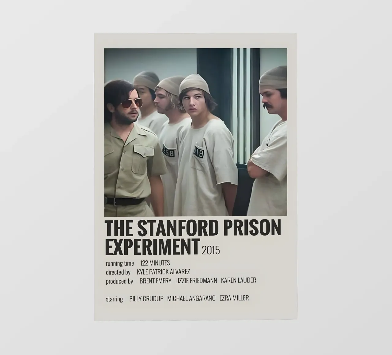 THE STANFORD PRISON EXPERIMENT 2015 pellicola backlit da MVFminimalist