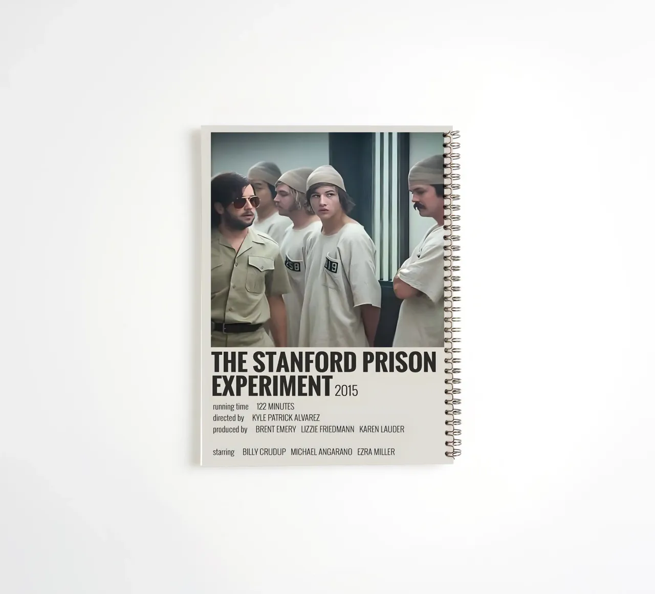 THE STANFORD PRISON EXPERIMENT 2015 spiral notebook by MVFminimalist
