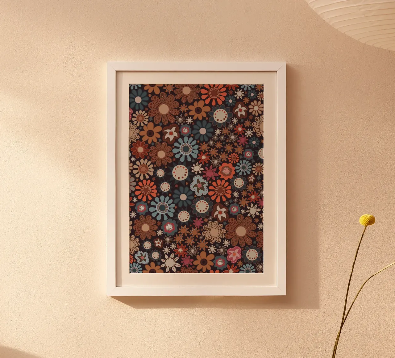 Winter floral pattern poster da gulsengunel