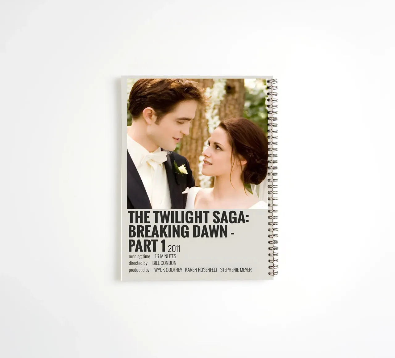 THE TWILIGHT SAGA BREAKING DAWN - PART 1 2011 diario ad anelli da MVFminimalist