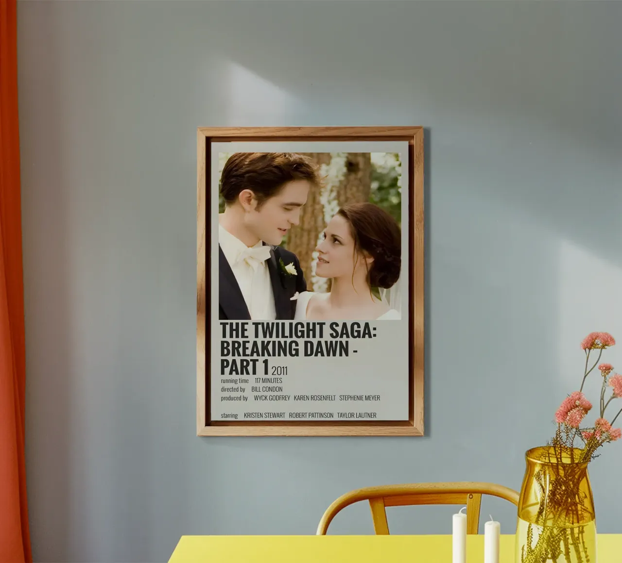 THE TWILIGHT SAGA BREAKING DAWN - PART 1 2011 alluminio dibond da MVFminimalist