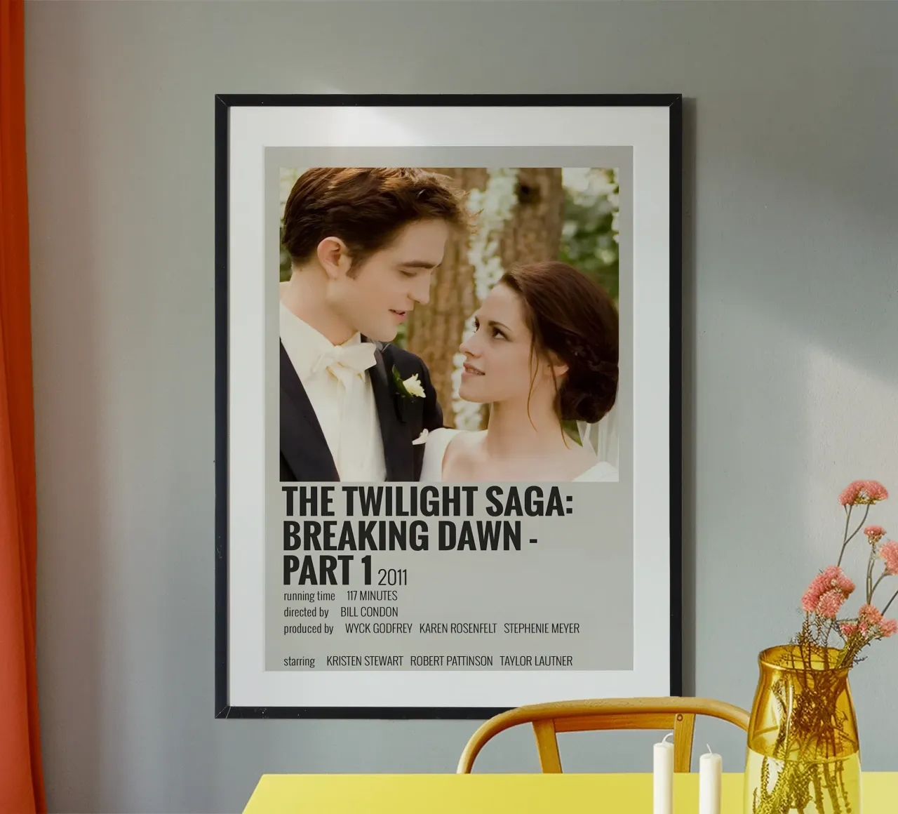 THE TWILIGHT SAGA BREAKING DAWN - PART 1 2011 carta hahnemühle da MVFminimalist