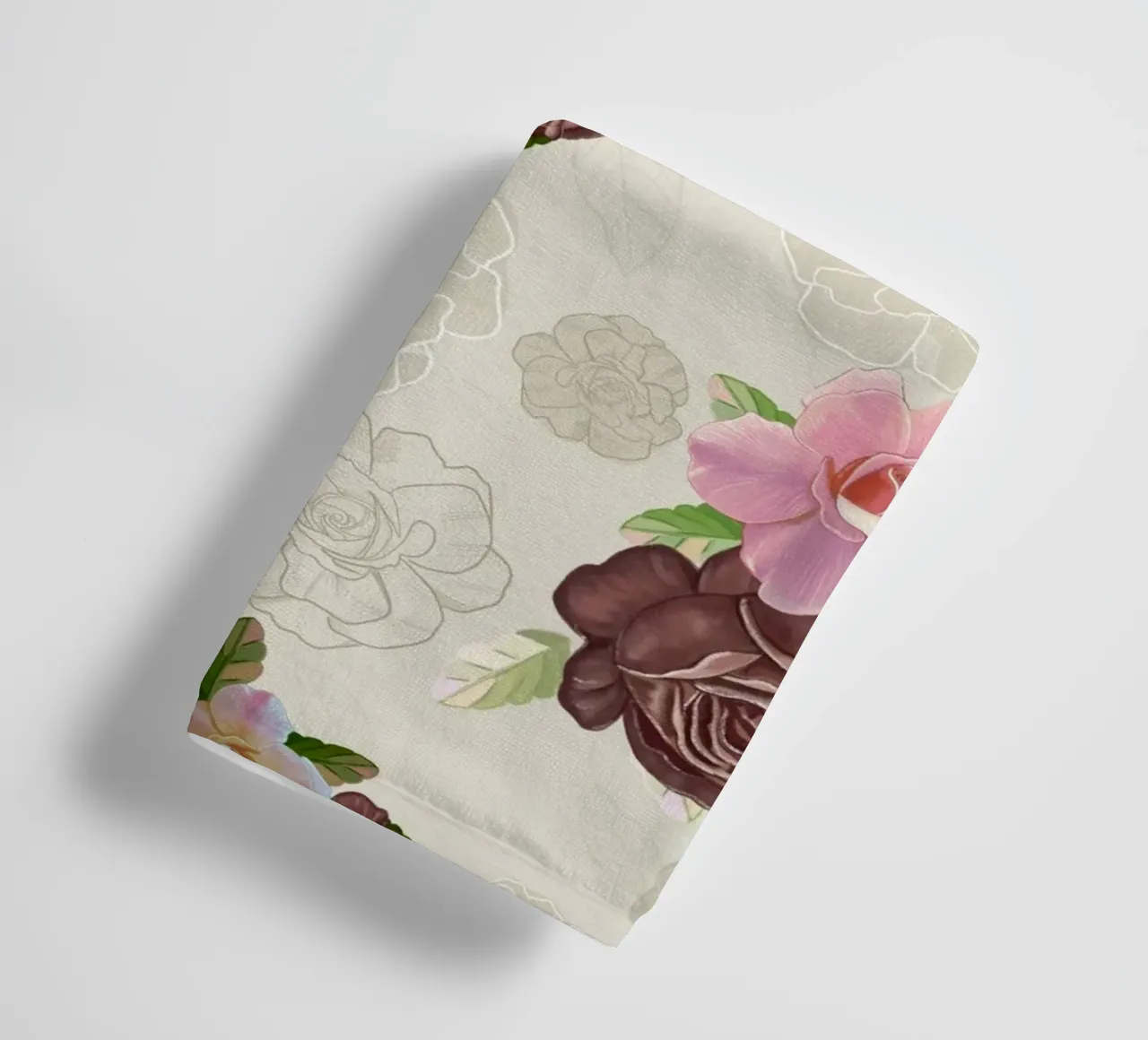 Modello di fiore di rose d'epoca asciugamano da bagno da gulsengunel