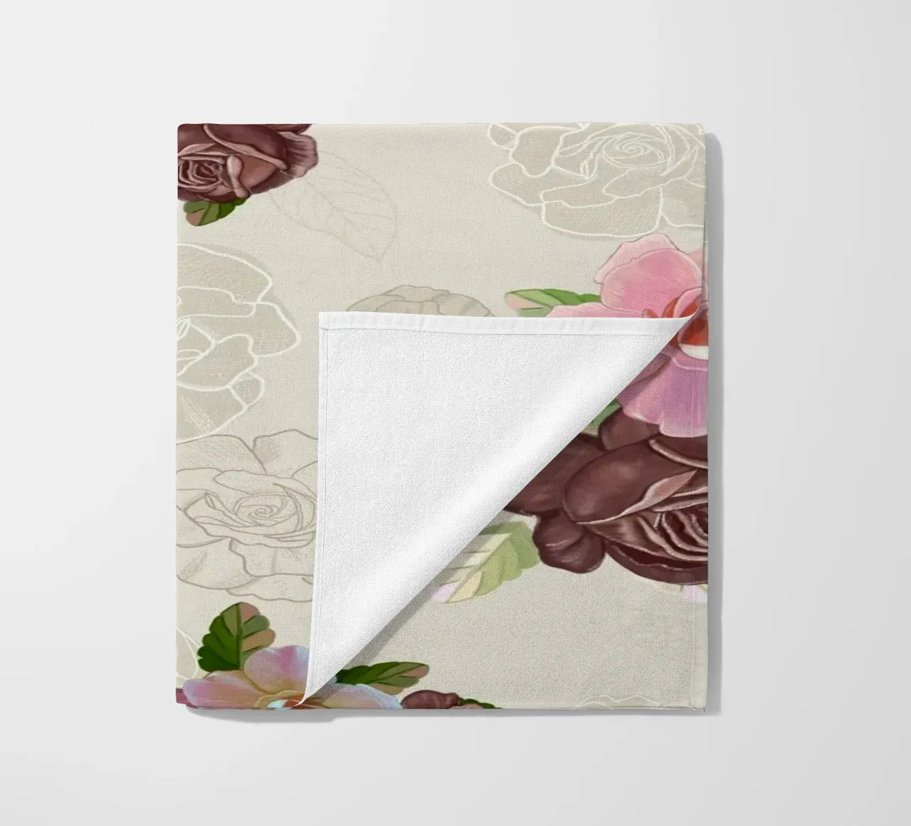 Modello di fiore di rose d'epoca telo mare da gulsengunel