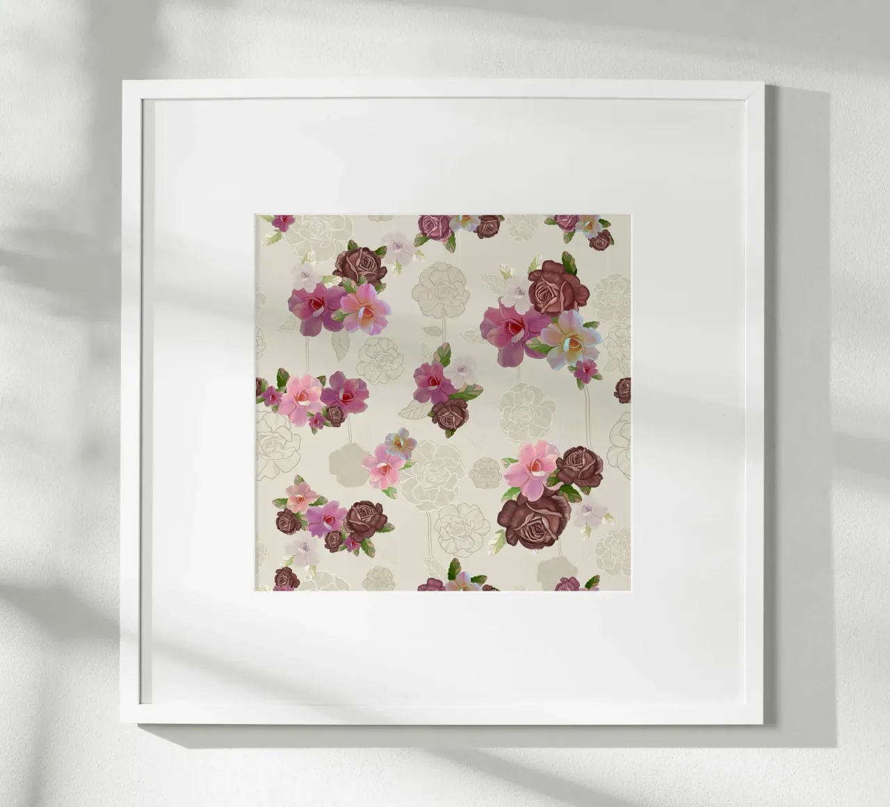 Modello di fiore di rose d'epoca carta hahnemühle da gulsengunel