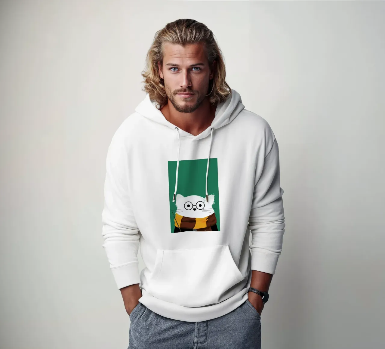 Cat Harry hoodie by Doozal