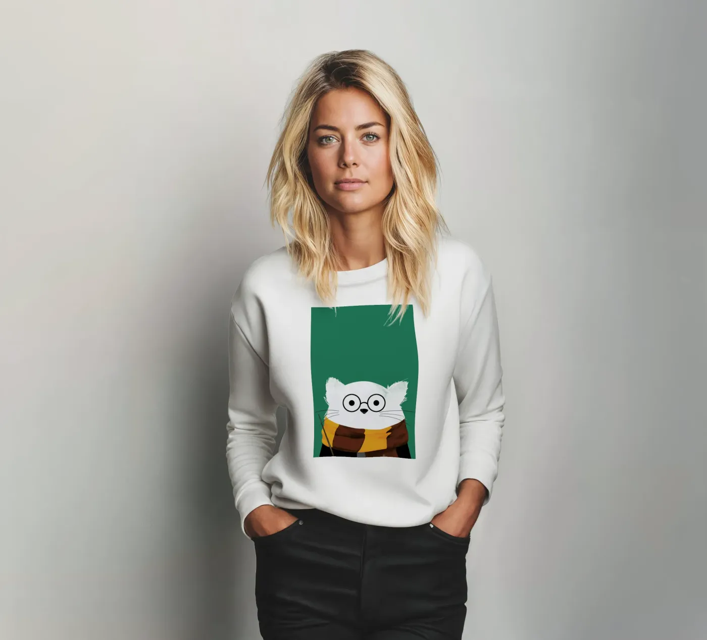 Cat Harry sweatshirt van Doozal