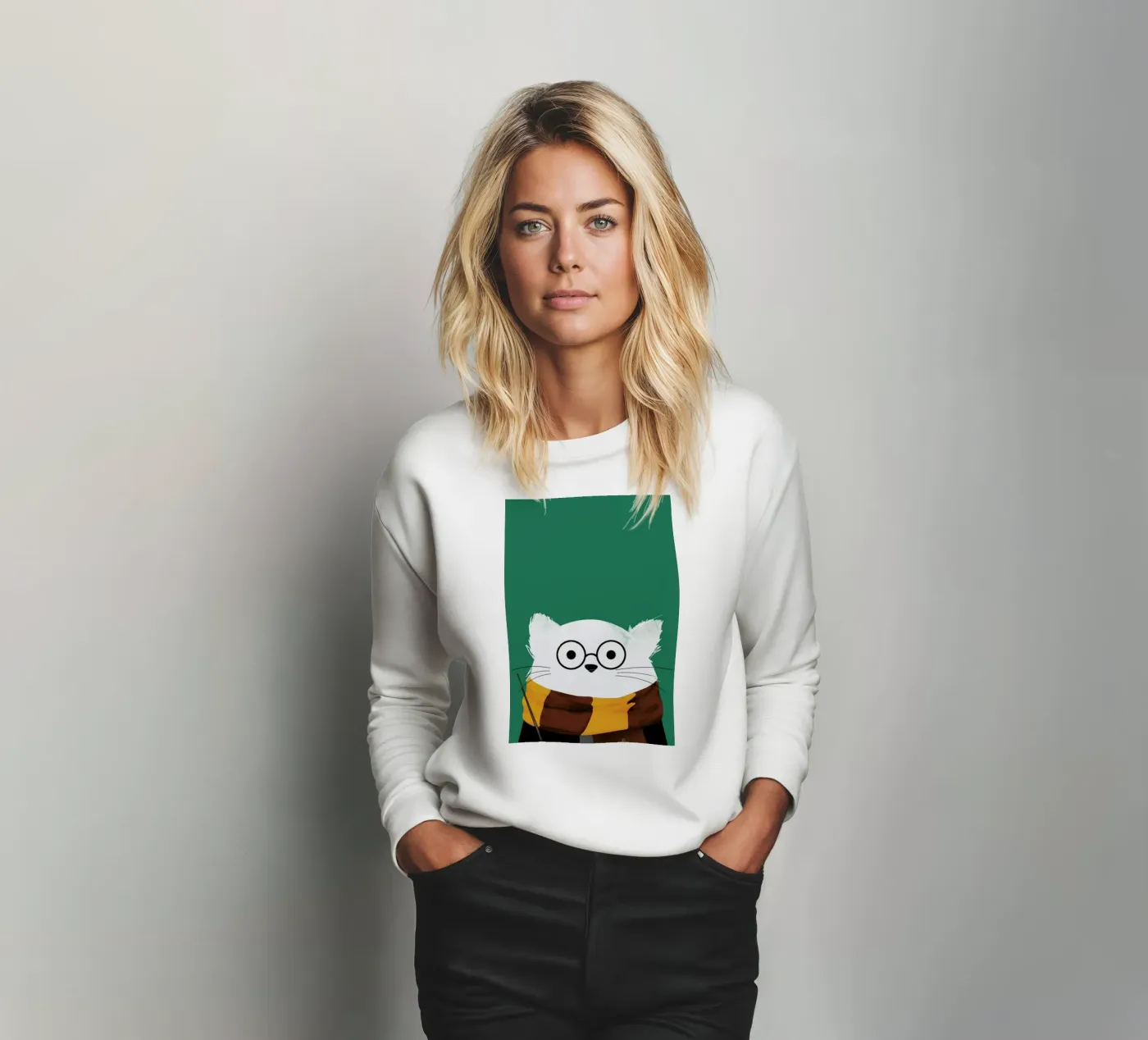 Cat Harry sweatshirt van Doozal