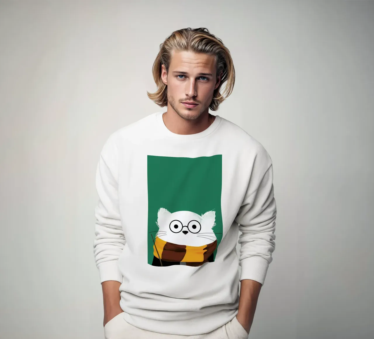 Cat Harry felpa da Doozal