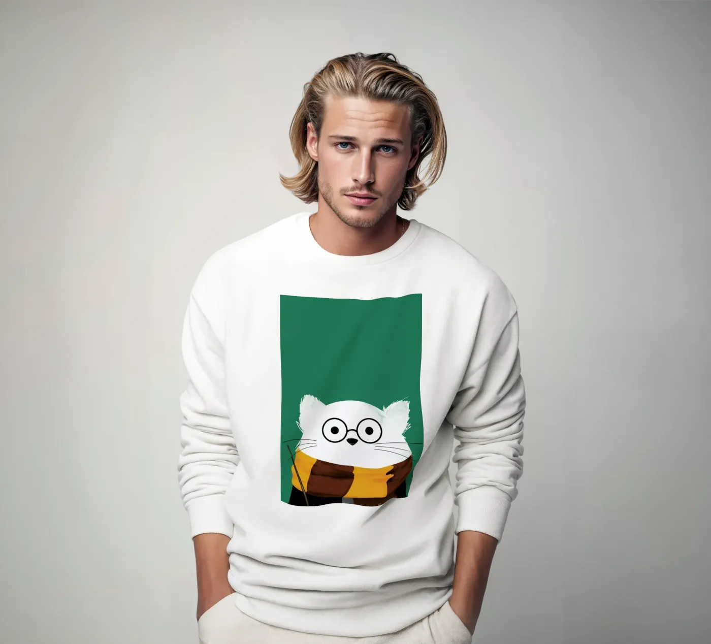 Cat Harry sweatshirt van Doozal