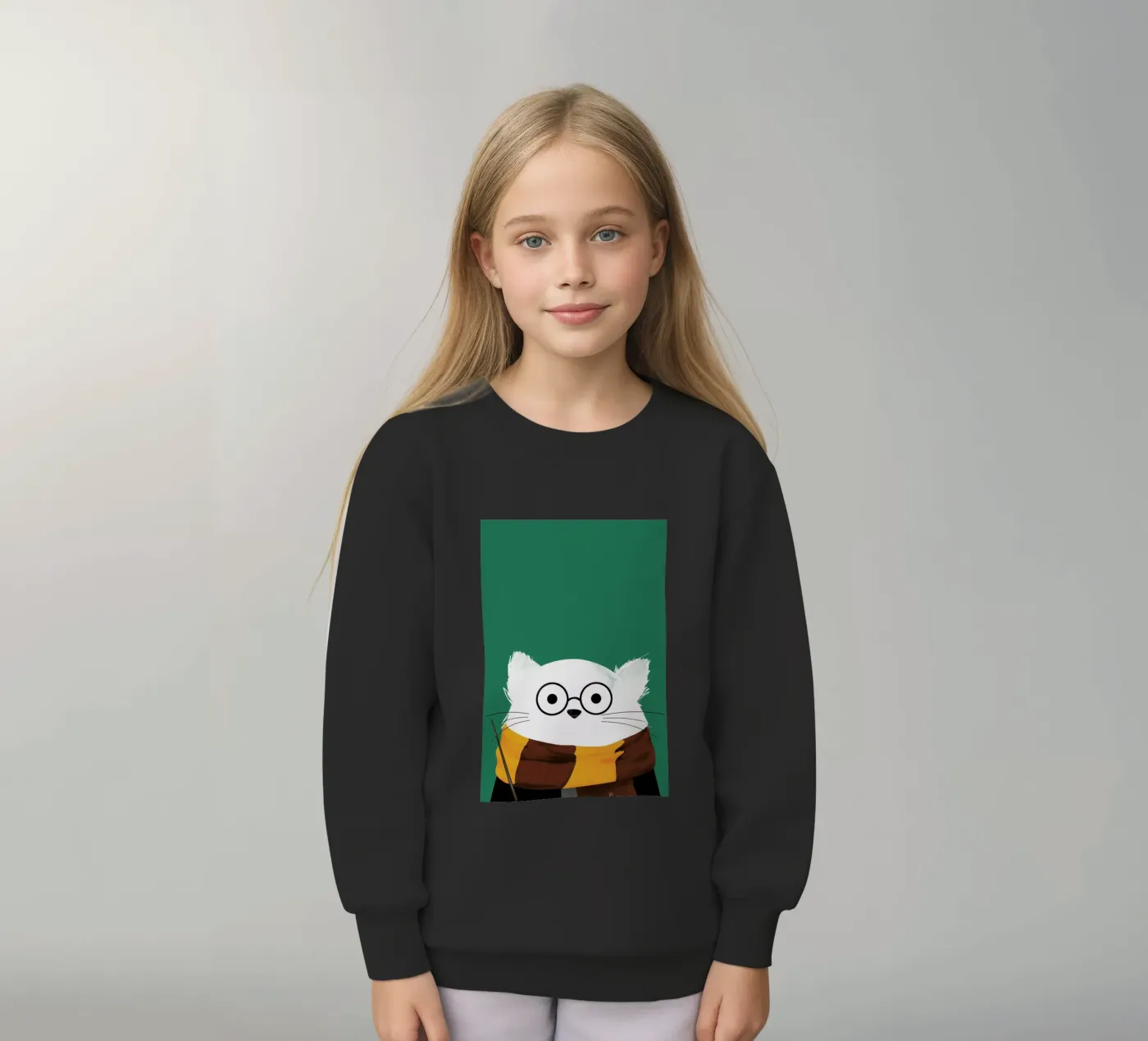 Cat Harry kinder sweatshirt van Doozal