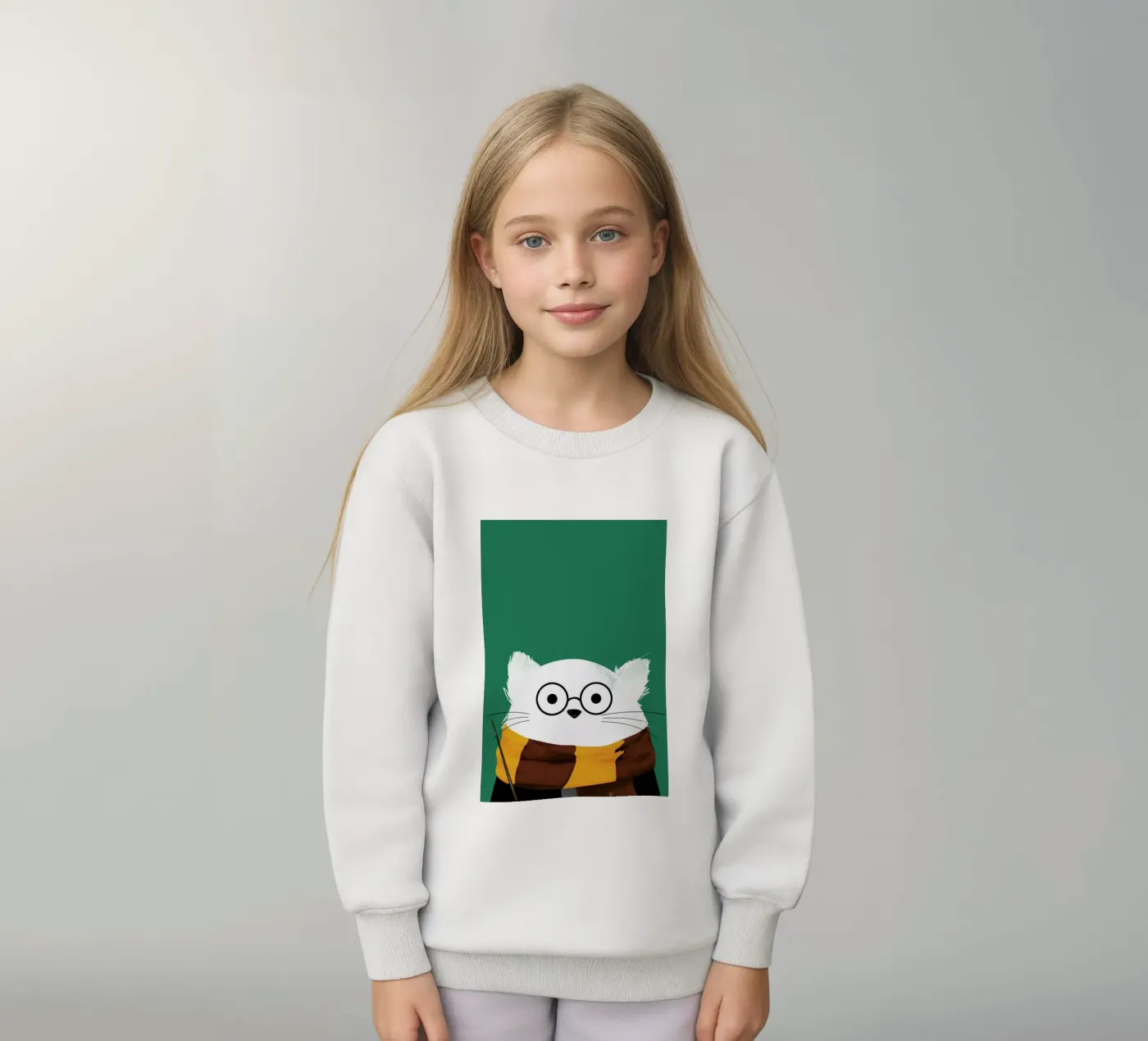 Cat Harry kinder sweatshirt van Doozal