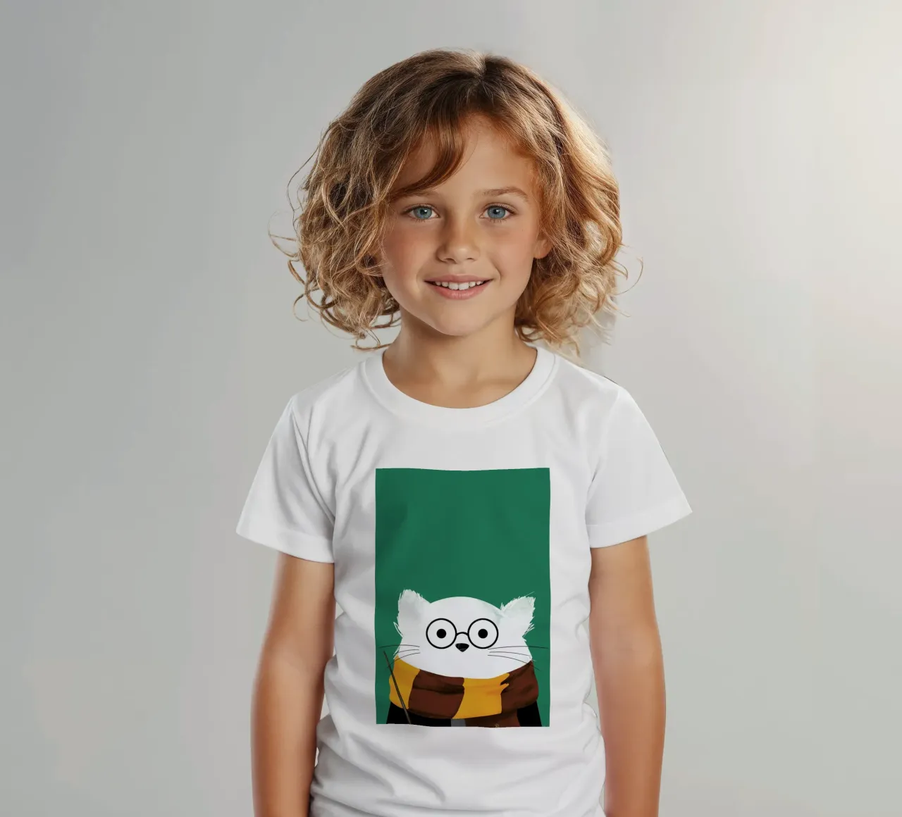 Cat Harry t-shirt bambini da Doozal