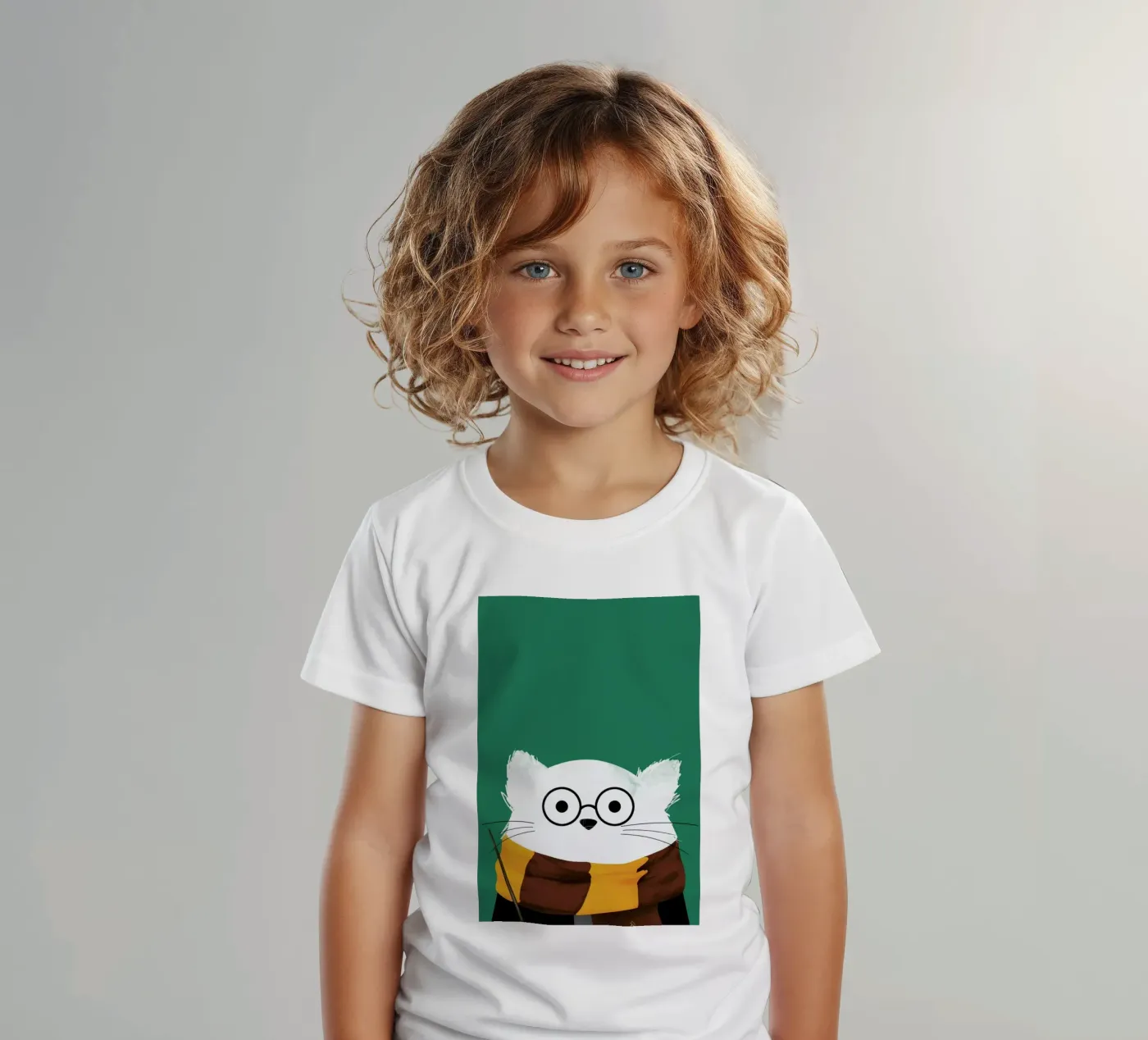 Cat Harry Kinder T-Shirt von Doozal