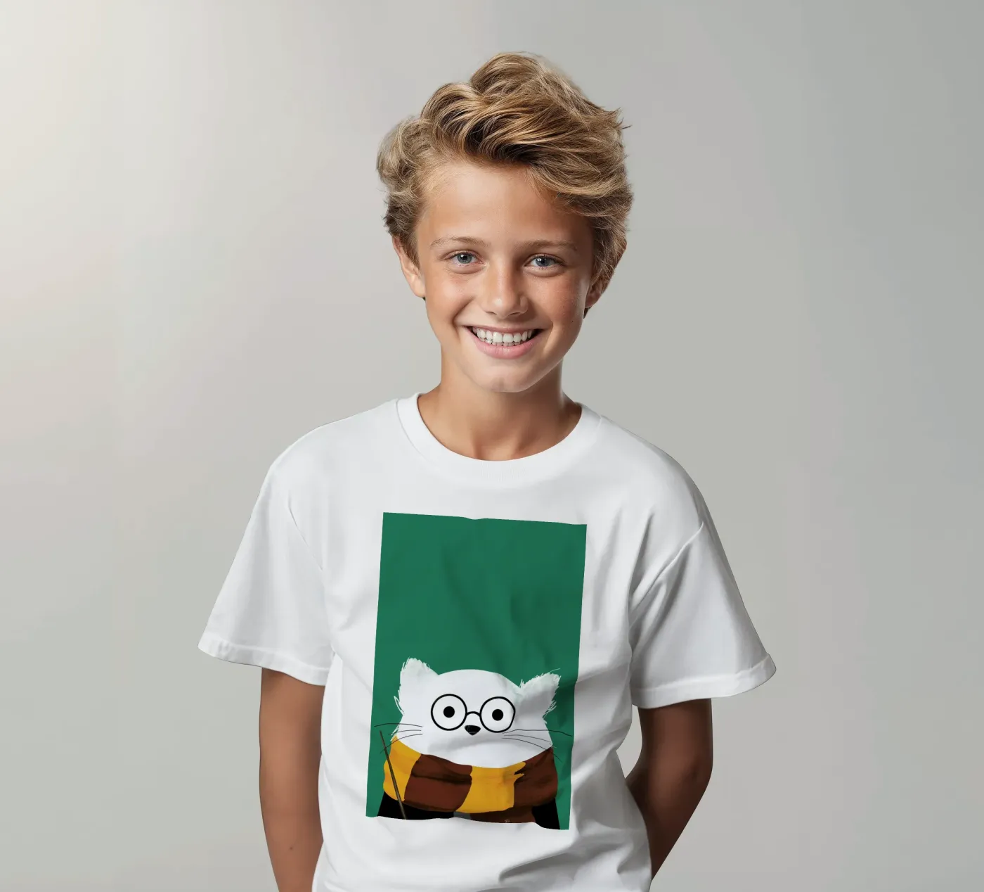 Cat Harry Kinder T-Shirt von Doozal