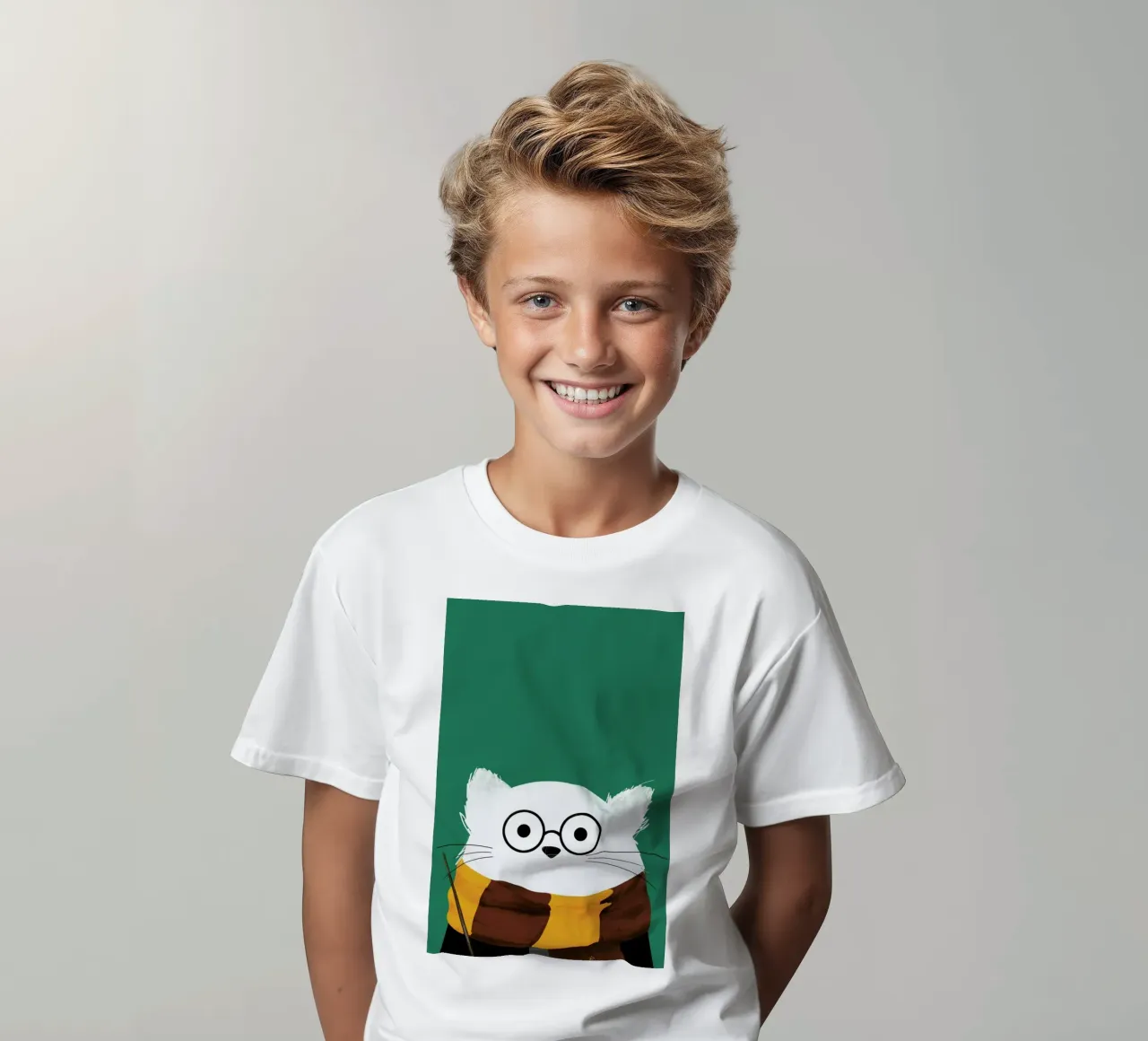 Cat Harry t-shirt bambini da Doozal