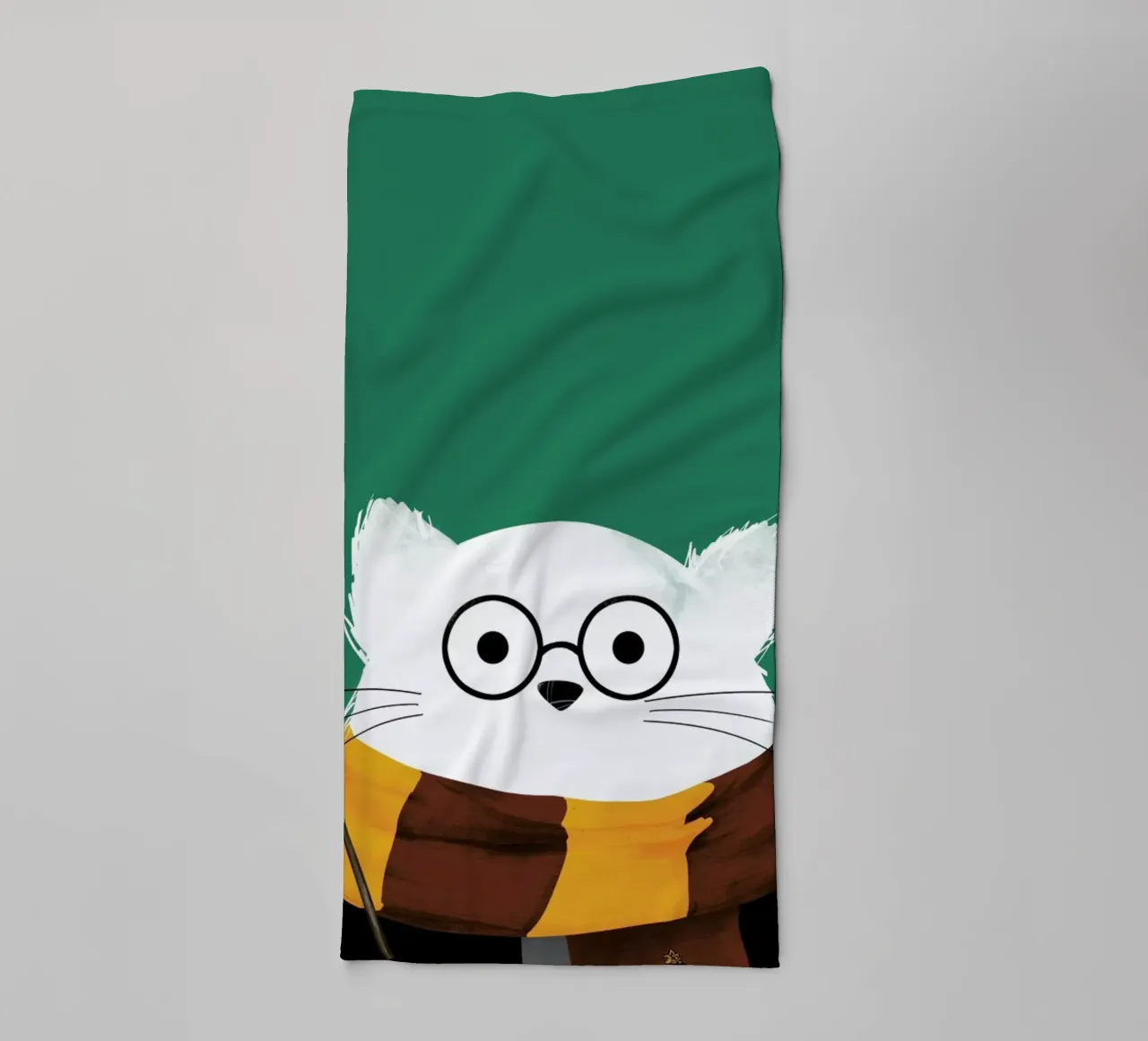 Cat Harry towel by Doozal