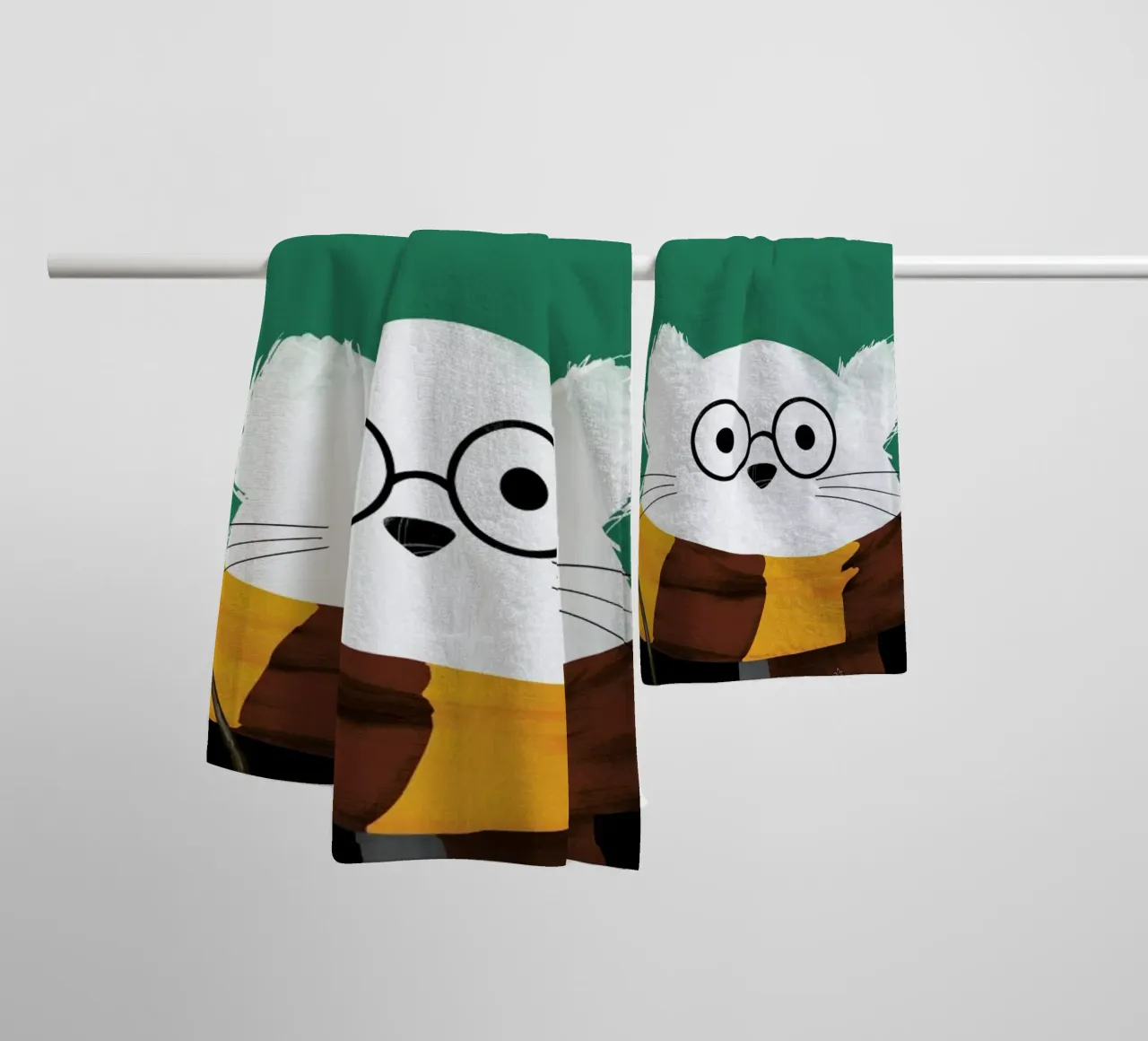 Cat Harry towel by Doozal