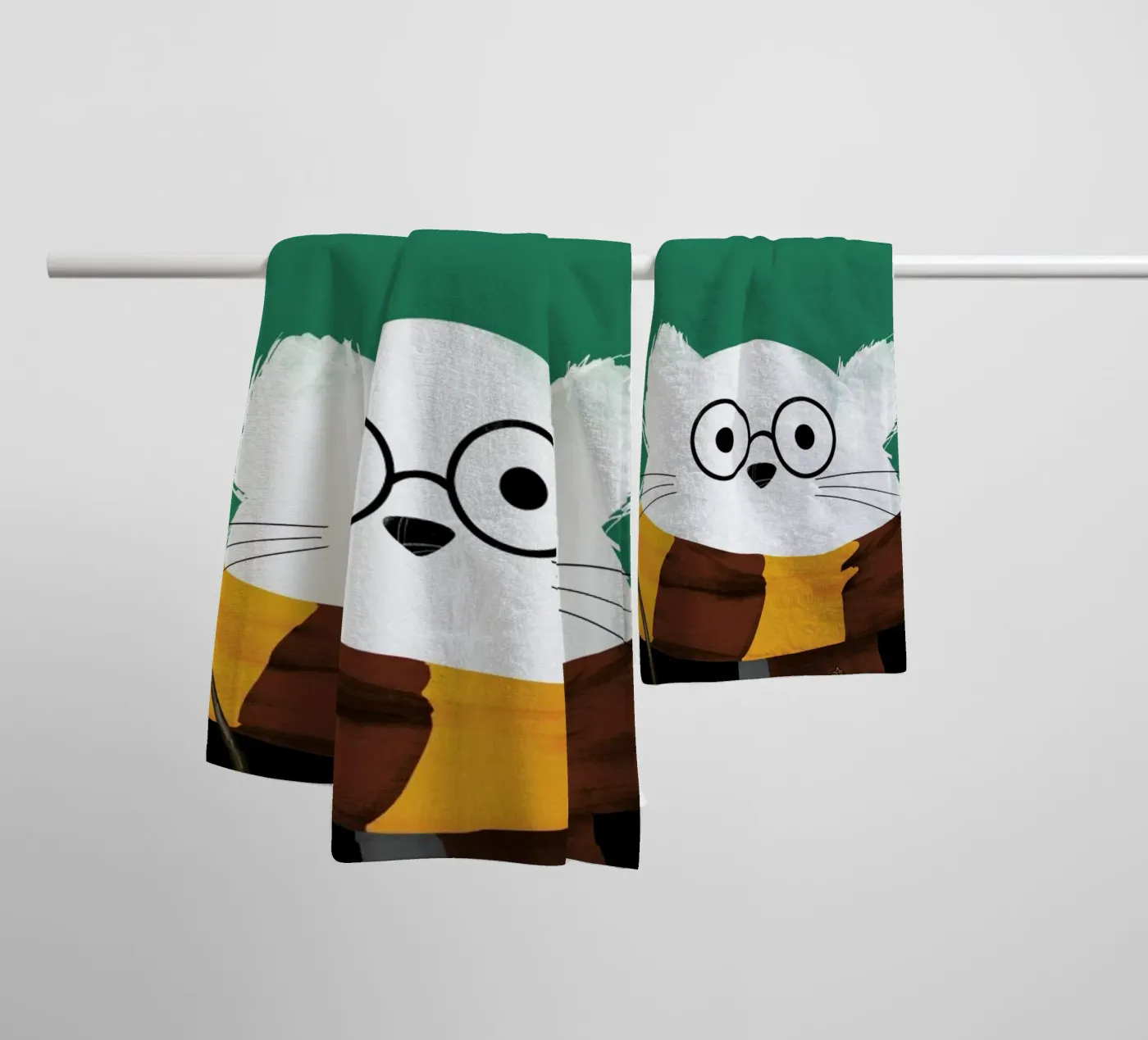 Cat Harry badhanddoek van Doozal